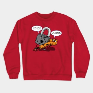 Locked Hearts Crewneck Sweatshirt